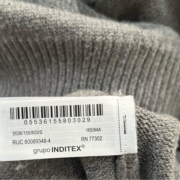 Zara Women's Gray Knit Sweater Top - Picture 3 of 7